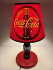 Coca Cola "17in Tall Desk Lamp 1998  Bottle Pop Vintage