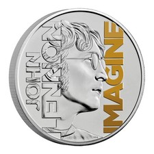 John Lennon 2025-COLOURED BU £5 Coin Limited Edition (10,000) royal mint