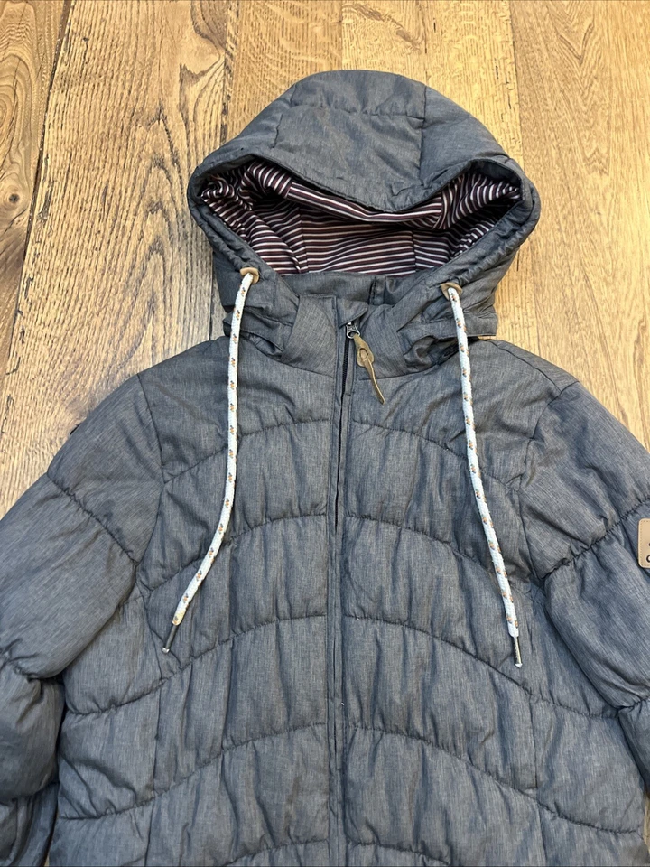 Chaqueta parka para nieve O'Neill Adventure Series gris acolchada acolchada, talla S Foto 4 de 4