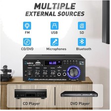 300W Wireless Bluetooth Stereo Amplifier