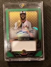 2022 Cedric Mullens - Autograph Single Jumbo Relic Card - Green ASIR-CMU