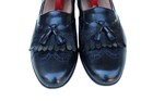 Salvatore Ferragamo Black Leather Kiltie Tassel Loafer Slip On Dress Shoe SZ 11C — photo 10