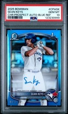 2025 Bowman #CPA-SK Sean Keys Chrome Prospects Autographs PSA 10 #13/150 🔥