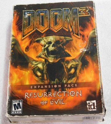 Doom 3 Resurrection of Evil Expansion PC NEW SEALED Boxed Small Box