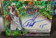 2017-18 Panini Spectra NUMBERED AUTO/35-Vince Carter #IZ-VCT Neon Green Scope