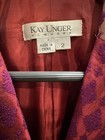 Kay Unger New York  burgundy purple geo Aztec Retail $280 Sz 2 — photo 4