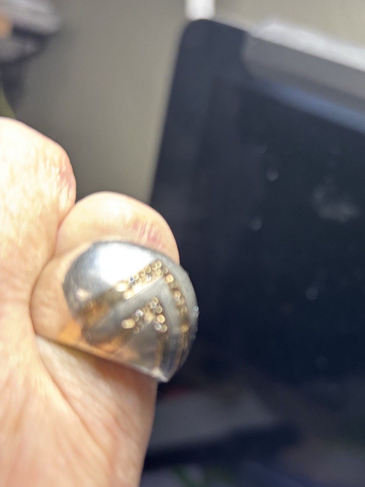 Unique Gold and Silver statement ring - image 3