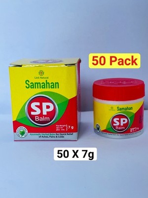 50x Samahan SP Balm 7g | Natural Ayurvedic Herbal Rub for Muscle Aches & Pains