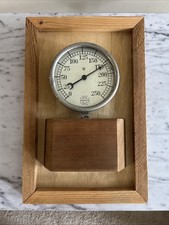 Vintage Us Gauge Company Mounted Pressure Gauge