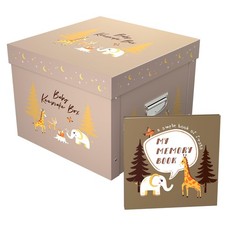 Baby Memory Book/Large Keepsake Box  30 Monthly  Baby First Milestone Stick...