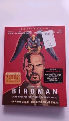 Birdman (Blu-ray, 2014, Red Case, Slipcover)