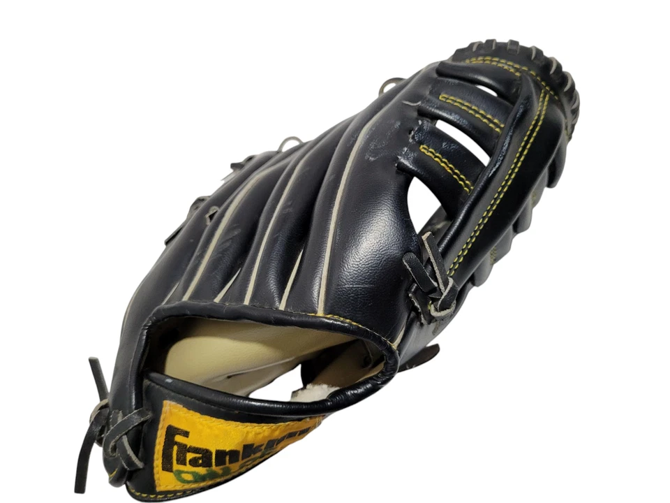 Guante de béisbol Franklin juvenil mano derecha 12 pulgadas guante lanza diestro negro Foto 4 de 4