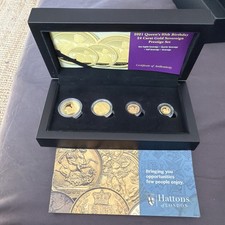 2021 queens 95 birthday 24 carat gold sovereign set