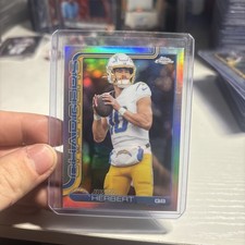 2025 Topps Chrome -  Justin Herbert Refractor Chargers - #158