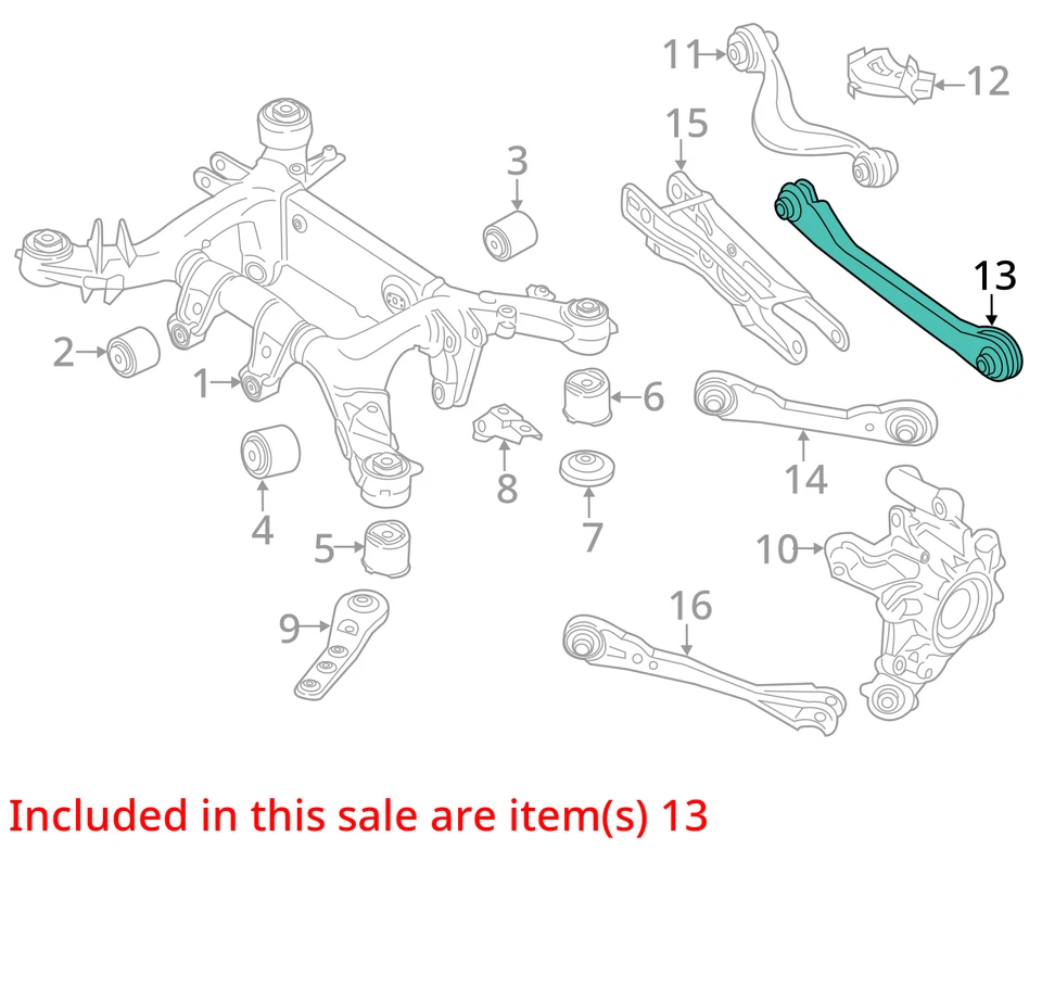 BMW M850i Gran Coupé G16 2019-2020 juego de 5 brazos de control trasero izquierdo inferior y superior Foto 3 de 4