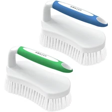 Heavy Duty Scrub Brush with Comfort Grip Flexible Stiff Bristles Cleaning Brush