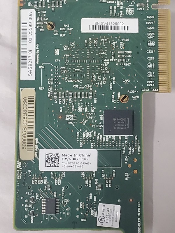 Untested LSI logic SaS 920781 storage controller