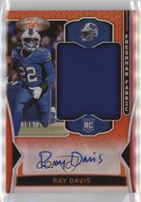 2024 Certified Freshman Fabric Mirror Signatures Orange /249 Ray Davis Auto 1oq2