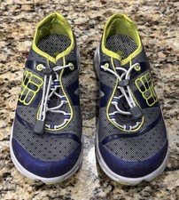 Columbia Womens 7M Omni Grip Techlite Hiking Trail Shoes Green Blue BL4315-030