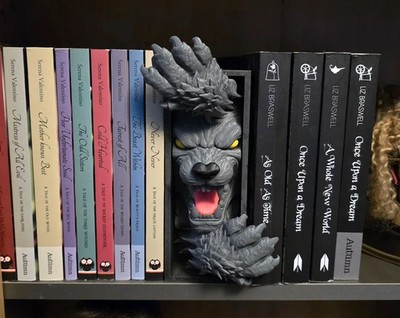 Werwolf Bücherecke 3D Wolf Bücherregal Deko