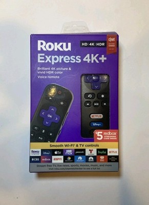 Roku Express 4K+ 3941R2 (3941X2) Streaming Media w/ Remote Open Box Works Unused