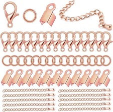 580-Piece Jewelry Making Kit Jump Rings Lobster Clasps Cord End Caps