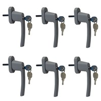 6X Fenstergriff AbschließBar FensteröFfner Fensterhebel Griff Mit Schloß