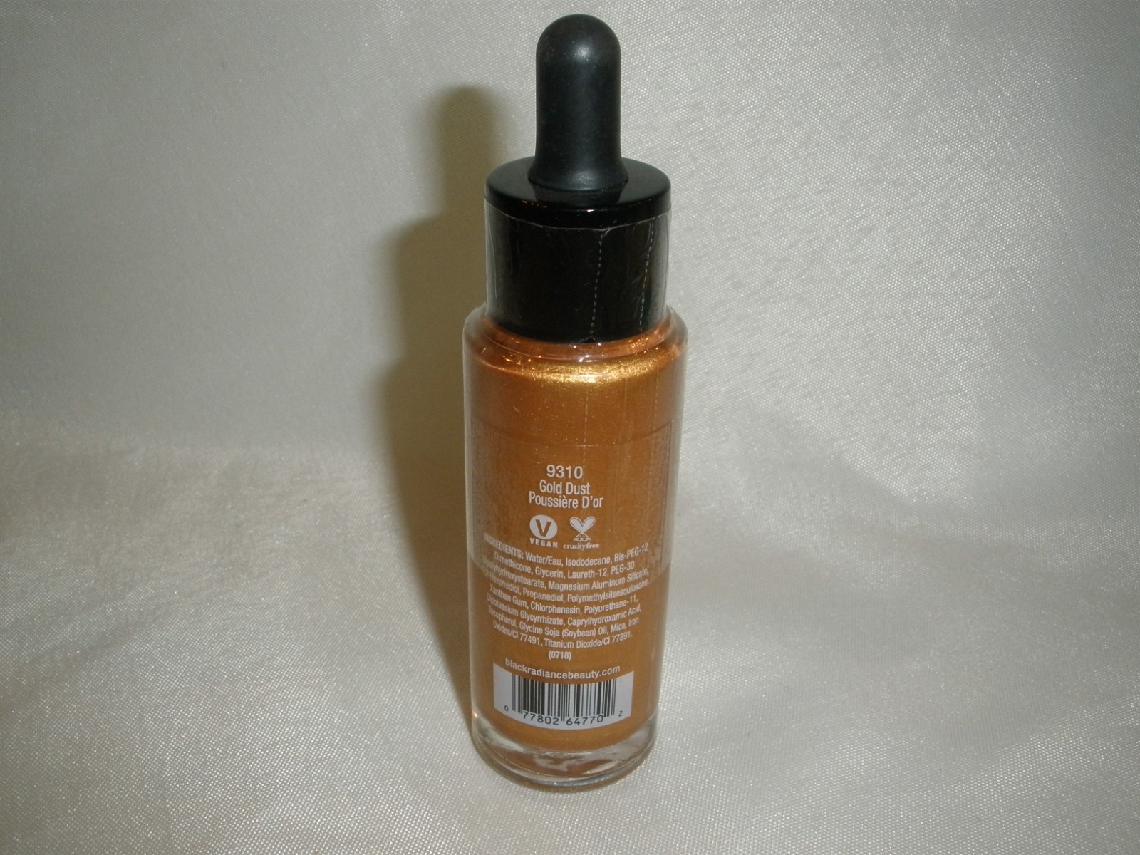 New Black Radiance Liquid Radiance Highlighter 9310 Gold Dust