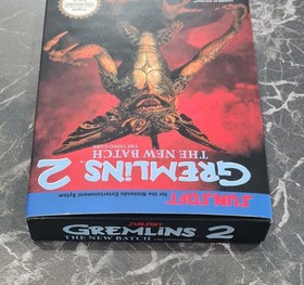 Gremlins 2 The New Batch - UK PAL - NES - Empty Handmade Replacement Box