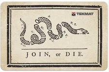 Tekmat Armorers Bench Mat 11inx17in Join or Die Flag, 17JOIN: TEK-R17-JOIN