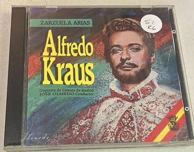 Alfredo Kraus   Zarzuela Arias (CD, 1995, Montilla/Orfeón)   Classical Spanish..