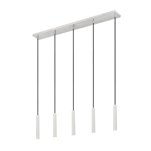 5 Light Linear Chandelier - Picture 1 of 6