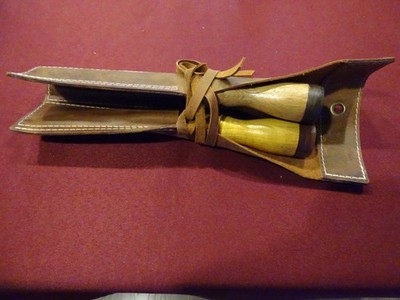 Greenlee, Rockford IL 3 Piece Group Short Socket Firmer Chisels 1-1/4'' 3/4'' 5/8''