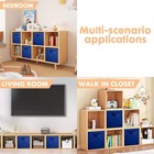 4/8x Cube Storage Boxes Fabric Box Organiser Foldable Collapsible Canvas Basket