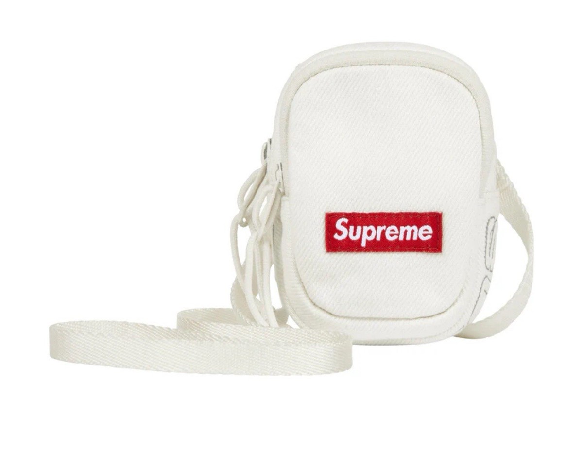 Supreme Denim Mini Utility Bag White FW25 Brand New Sealed | eBay