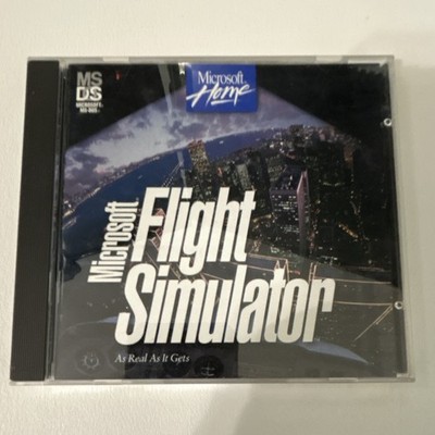Microsoft Flight Simulator MS-DOS CD-ROM w/ Manual Simulation 1995