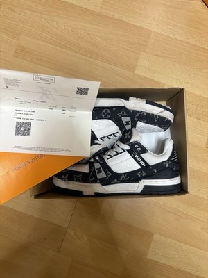 Louis Vuitton LV Trainer Sneaker Schwarz Größe 44 Neu