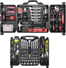 95 Piece Tool Set+ 147 Pieces Tool Set,Tool Kit for Home, Basic Tool Kit with St