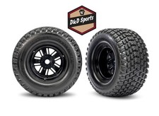 Traxxas 10947 - Tires Wheels Gravix Rear Race Black Wheels Funco Sand Car