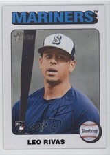 2024 Topps Heritage High Number SP White Border Leo Rivas #711 0b0g