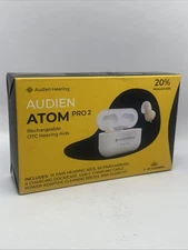 Audien ATOM PRO 2 Wireless Rechargeable OTC Hearing Aid, Premium Comfort XP2-32
