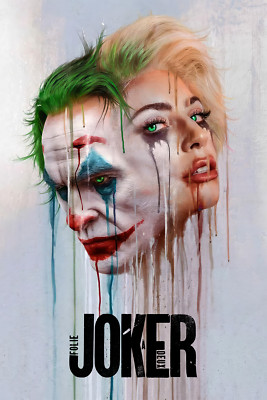 Joker Folie a Deux Movie Poster 2024 - 11 x 17 or 24 x 36 Joaquin