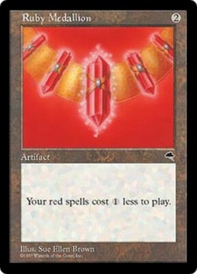 MRM FR/VF Rubin Daillon - Ruby Medallion NM MTG magic TMP