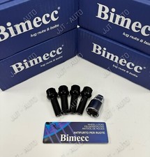 Black Alloy Wheel Locking Bolts For Mercedes SLK GL S Class Radius M14x1.5 35mm