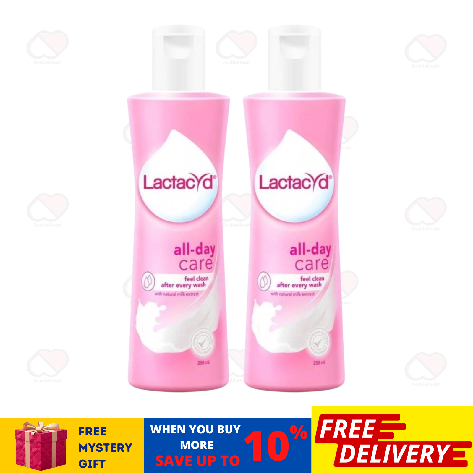 2 X LACTACYD Feminine Hygiene Protecting 250ml For Itching, Irritation