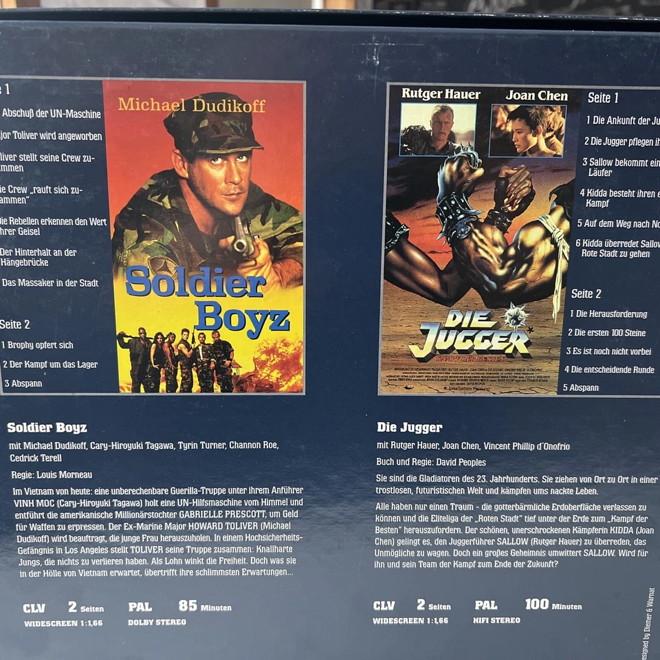 Laserdisc Action Box 1 Soldier Boyz & Die Jugger - Bild 2 von 2