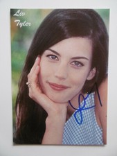 Liv Tyler autograph signed 10x15 cm postcard