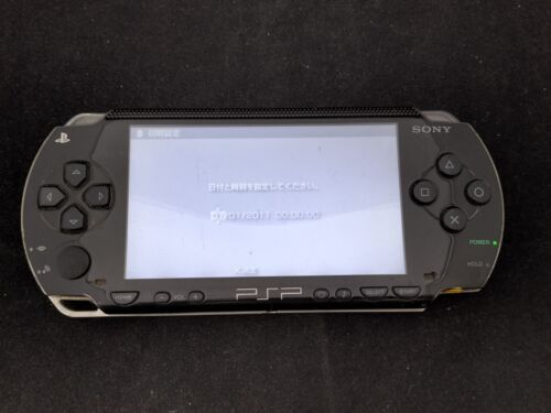 L2232 Ship Free Sony PSP 1000 console Black Handheld system Japan x - Afbeelding 1 van 5