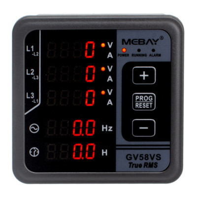 GV58VS 3-Phase Generator Digital Multi-Function Meter Amp Volt Frequency NEW US