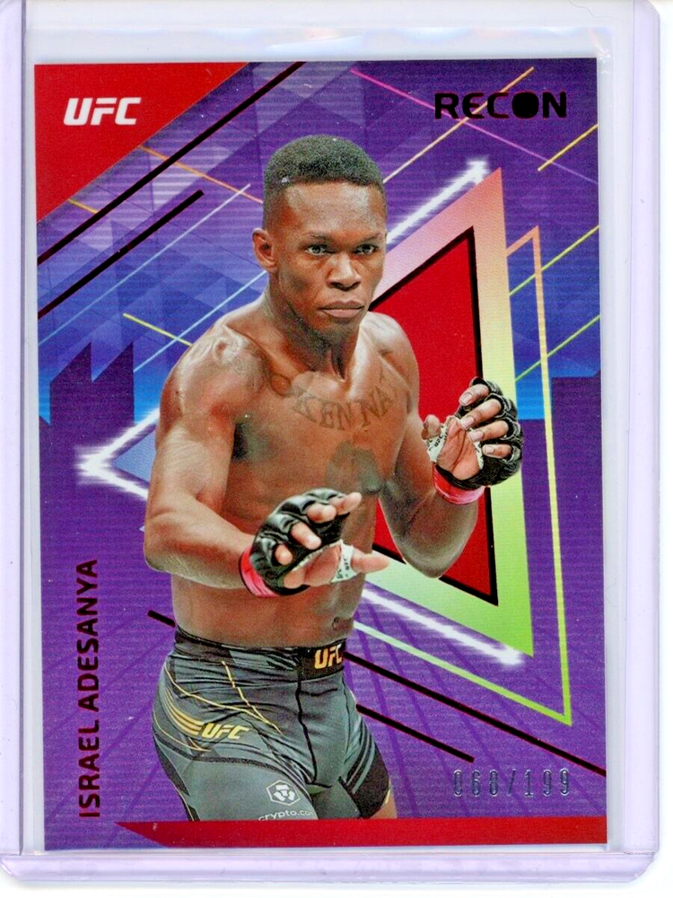 2022 UFC Chronicles Recon Israel Adesanya #235 Red Foil Parallel  #/199 SP